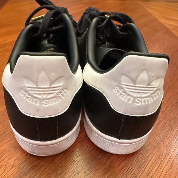 Rare 2020 Adidas x Stan Smith Men’s Black/Gold Sneaker Shoe Size 10 EH1476 - Picture 5 of 7